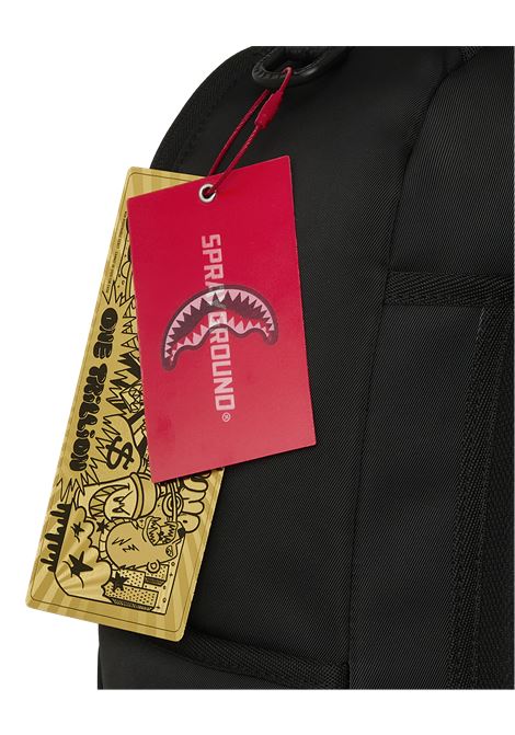 Zaino con shark SPRAYGROUND | 910B9331NSZSHARK CENTRAL BLACK NYLON CAMO
